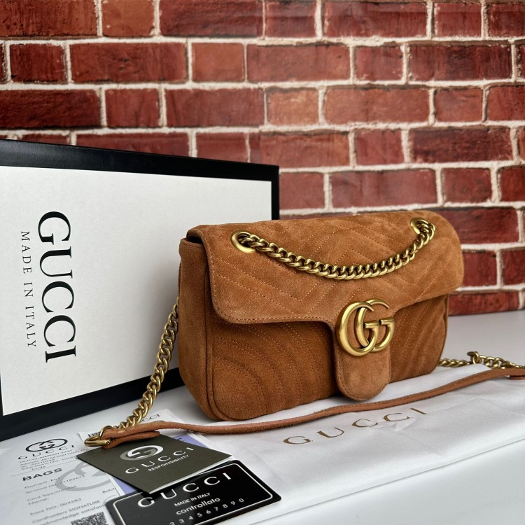 GUCCİ MARMONT SÜET TABA